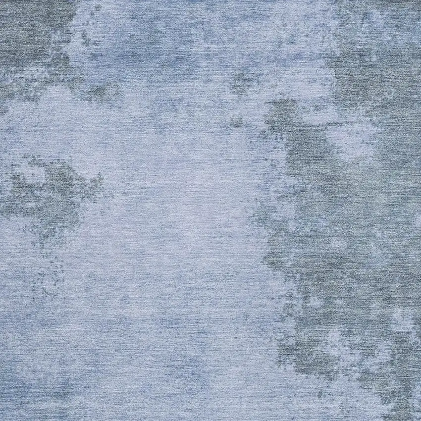 Blue And Gray Abstract Washable Indoor Outdoor Area Rug Photo 3