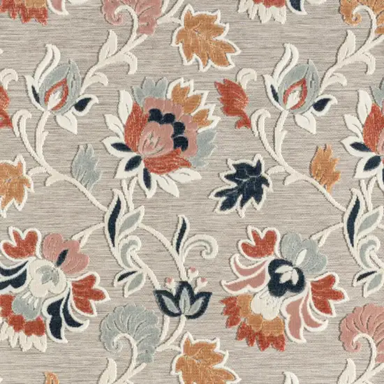 Blue And Gray Indoor Outdoor Area Rug Photo 6