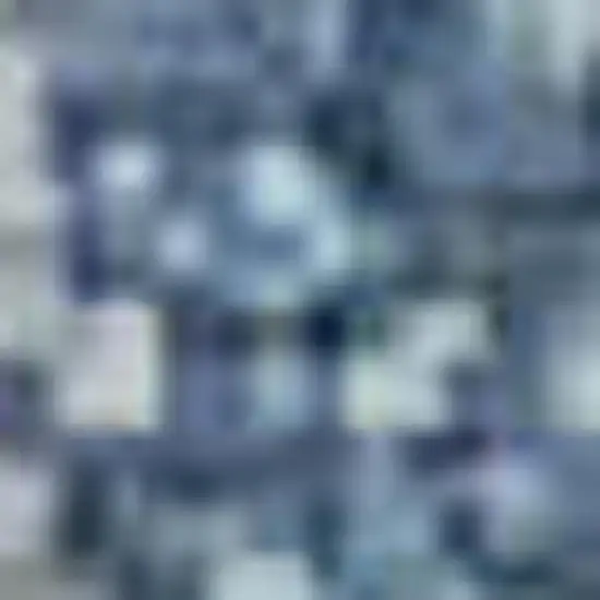 Blue And Gray Geometric Washable Area Rug With UV Protection Photo 1