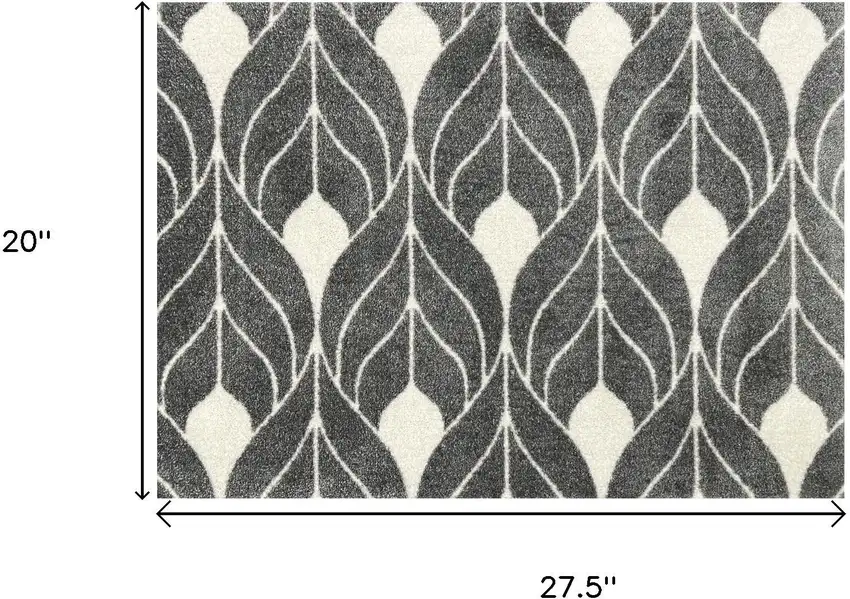 Blue And Gray Geometric Washable Area Rug With UV Protection Photo 7