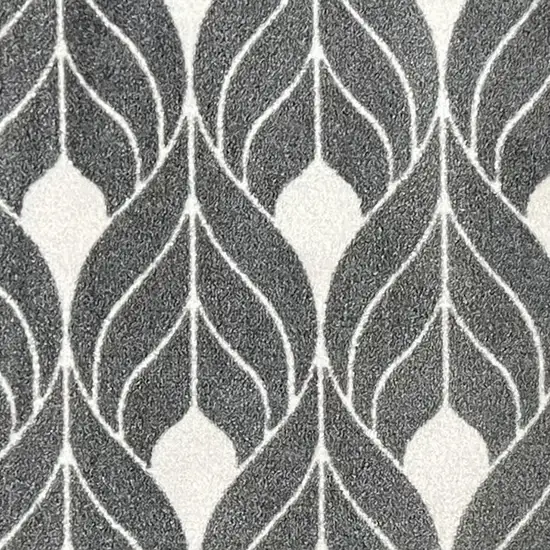 Blue And Gray Geometric Washable Area Rug With UV Protection Photo 3