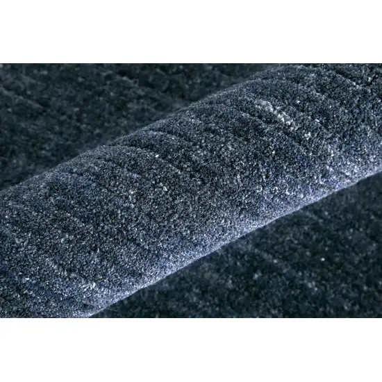 Blue And Gray Handmade Indoor Outdoor Area Rug Photo 6