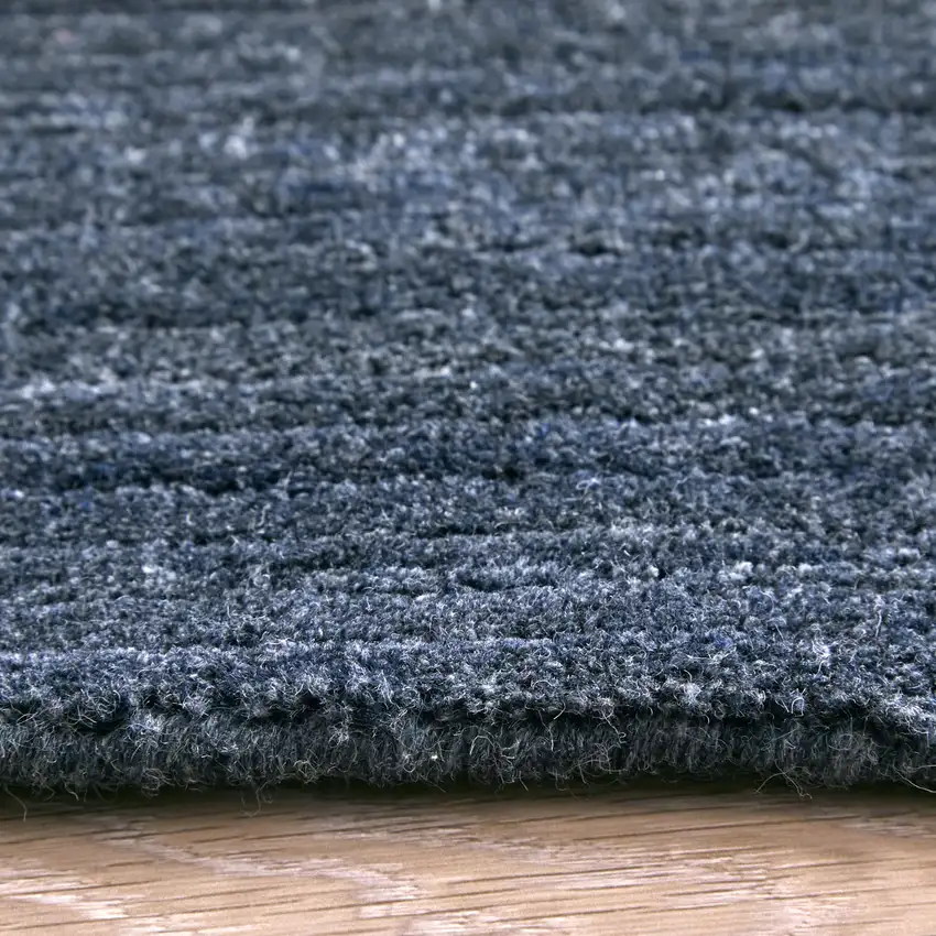 Blue And Gray Handmade Indoor Outdoor Area Rug Photo 9