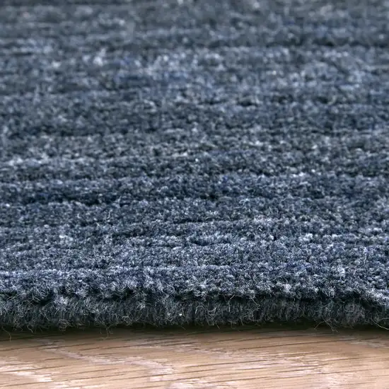 Blue And Gray Handmade Indoor Outdoor Area Rug Photo 9