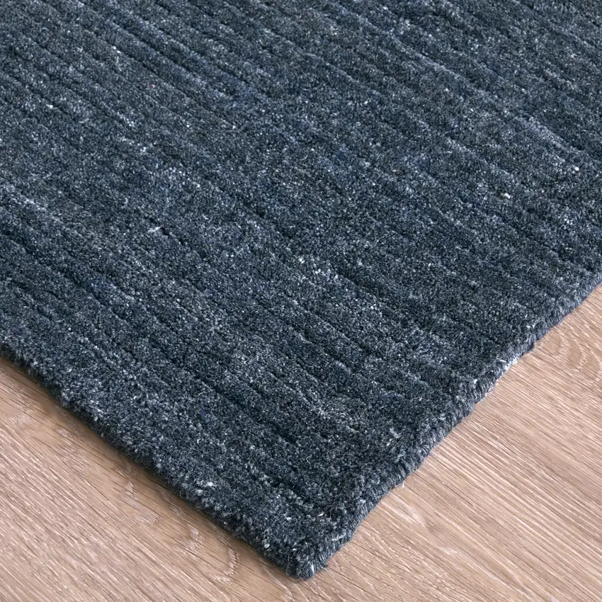Blue And Gray Handmade Indoor Outdoor Area Rug Photo 5