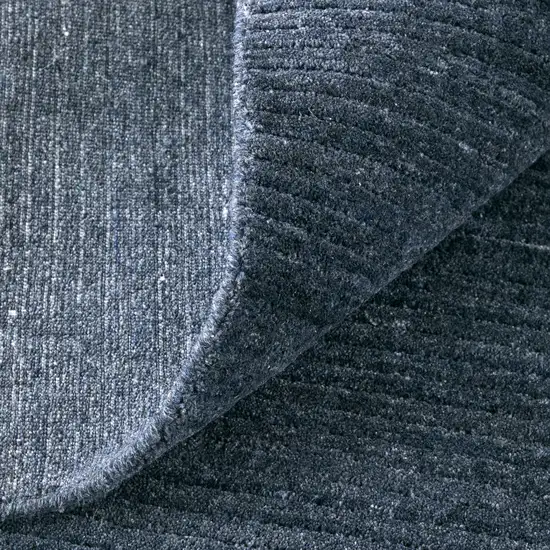 Blue And Gray Handmade Indoor Outdoor Area Rug Photo 8