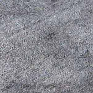 Photo of Blue And Gray Medallion Washable Area Rug With UV Protection