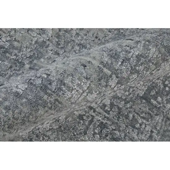 Blue And Gray Ombre Hand Woven Area Rug Photo 4