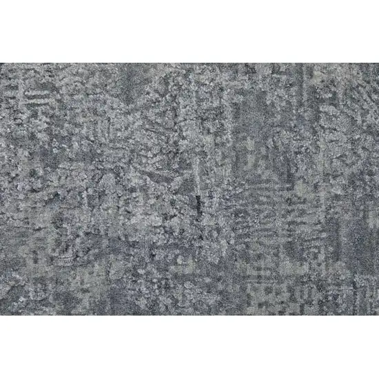 Blue And Gray Ombre Hand Woven Area Rug Photo 5