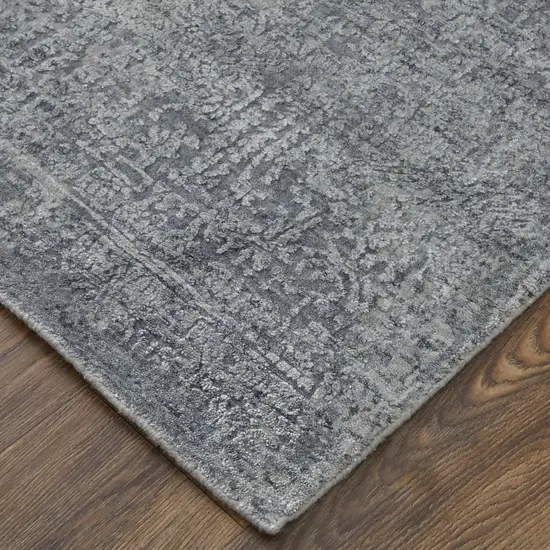 Blue And Gray Ombre Hand Woven Area Rug Photo 3