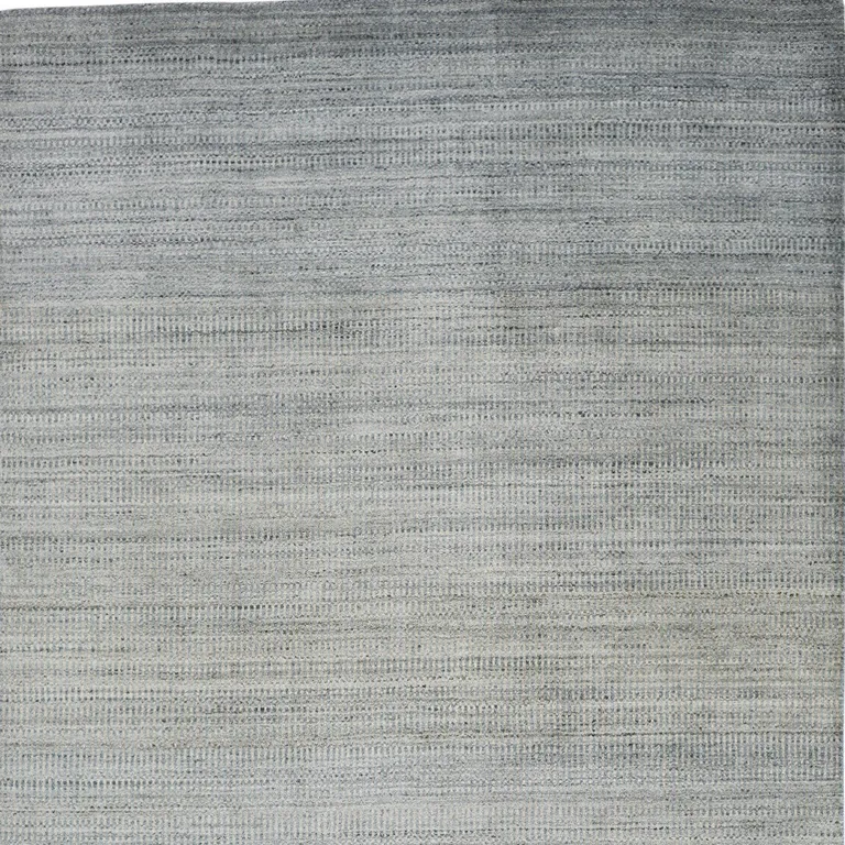 Blue And Gray Ombre Hand Woven Area Rug Photo 5