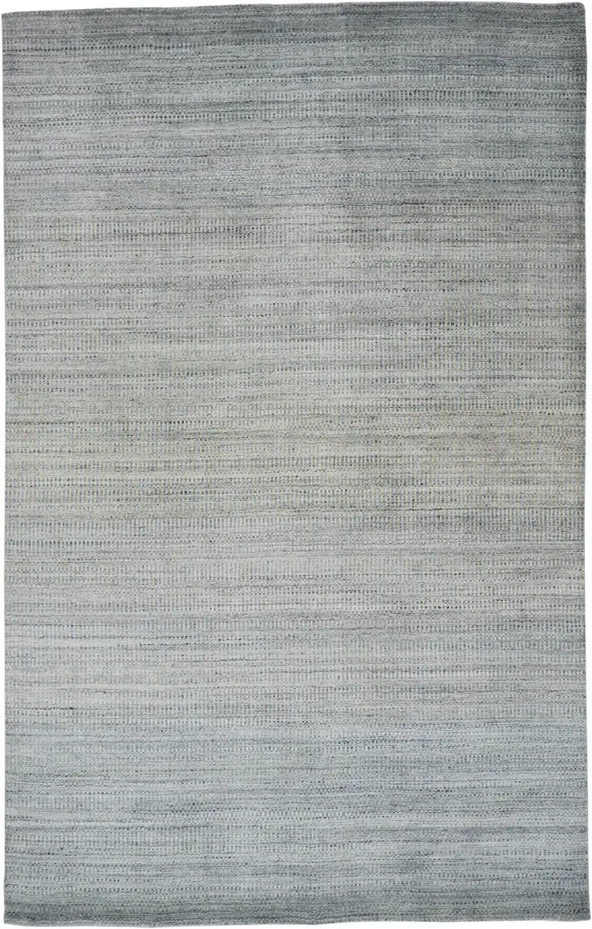Blue And Gray Ombre Hand Woven Area Rug Photo 1