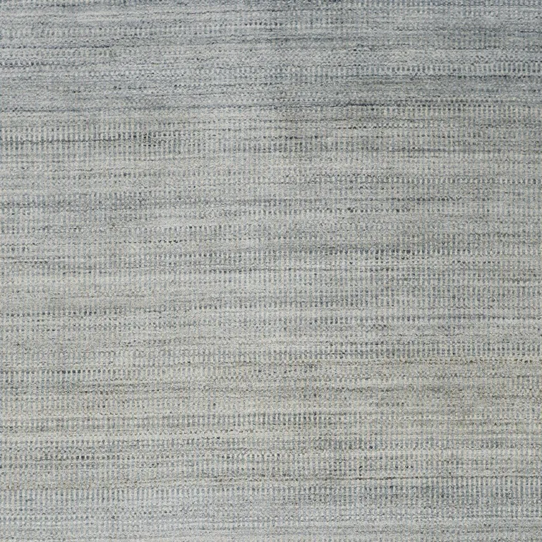 Blue And Gray Ombre Hand Woven Area Rug Photo 5