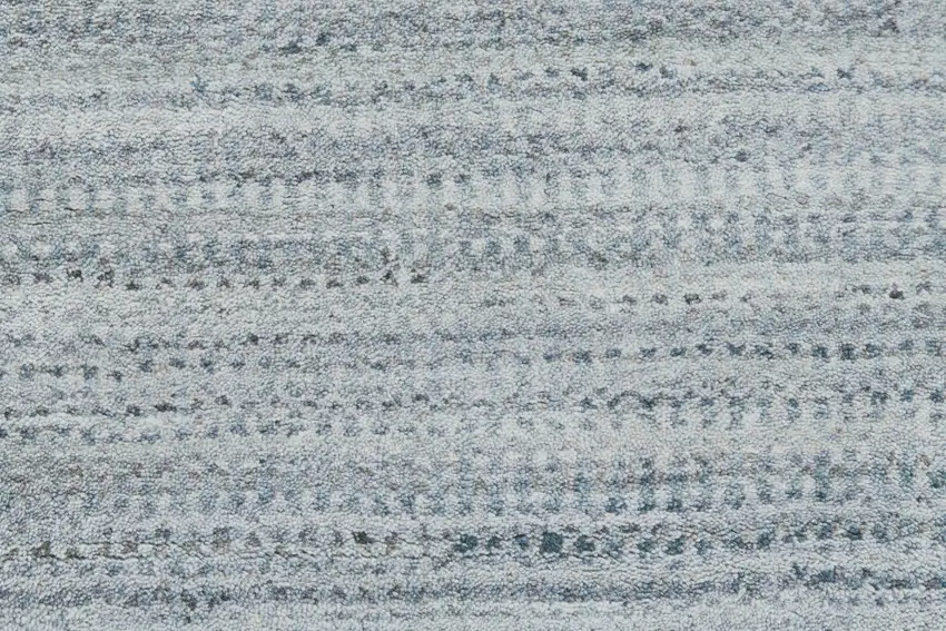 Blue And Gray Ombre Hand Woven Area Rug Photo 5