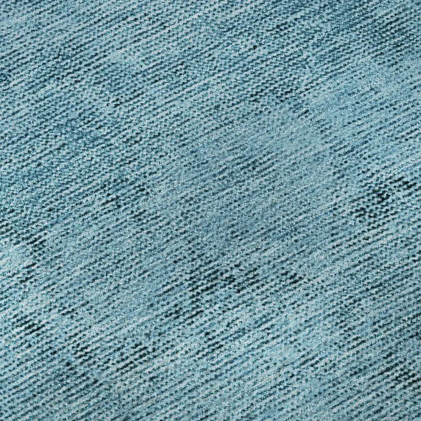 Blue And Gray Oriental Washable Area Rug With UV Protection Photo 9
