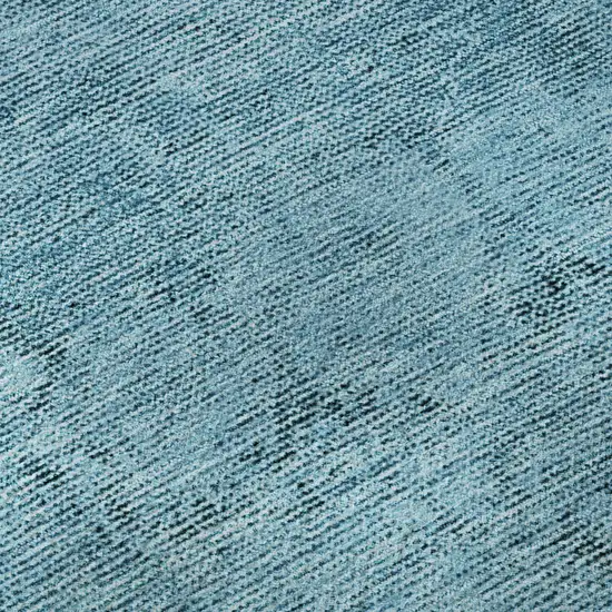 Blue And Gray Oriental Washable Area Rug With UV Protection Photo 9