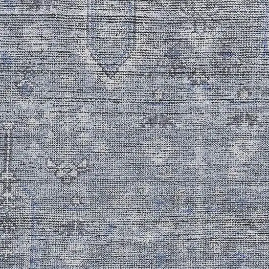 Blue And Gray Southwestern Washable Area Rug With UV Protection Photo 3