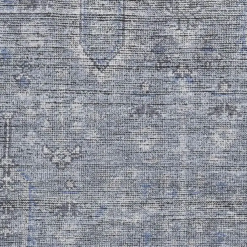 Blue And Gray Southwestern Washable Area Rug With UV Protection Photo 3