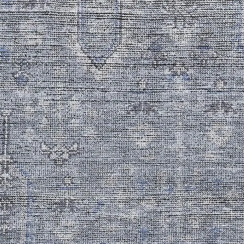 Blue And Gray Southwestern Washable Area Rug With UV Protection Photo 3