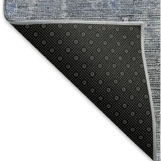 Blue And Gray Southwestern Washable Area Rug With UV Protection Photo 7