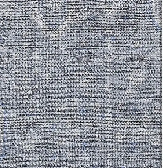 Blue And Gray Southwestern Washable Area Rug With UV Protection Photo 3