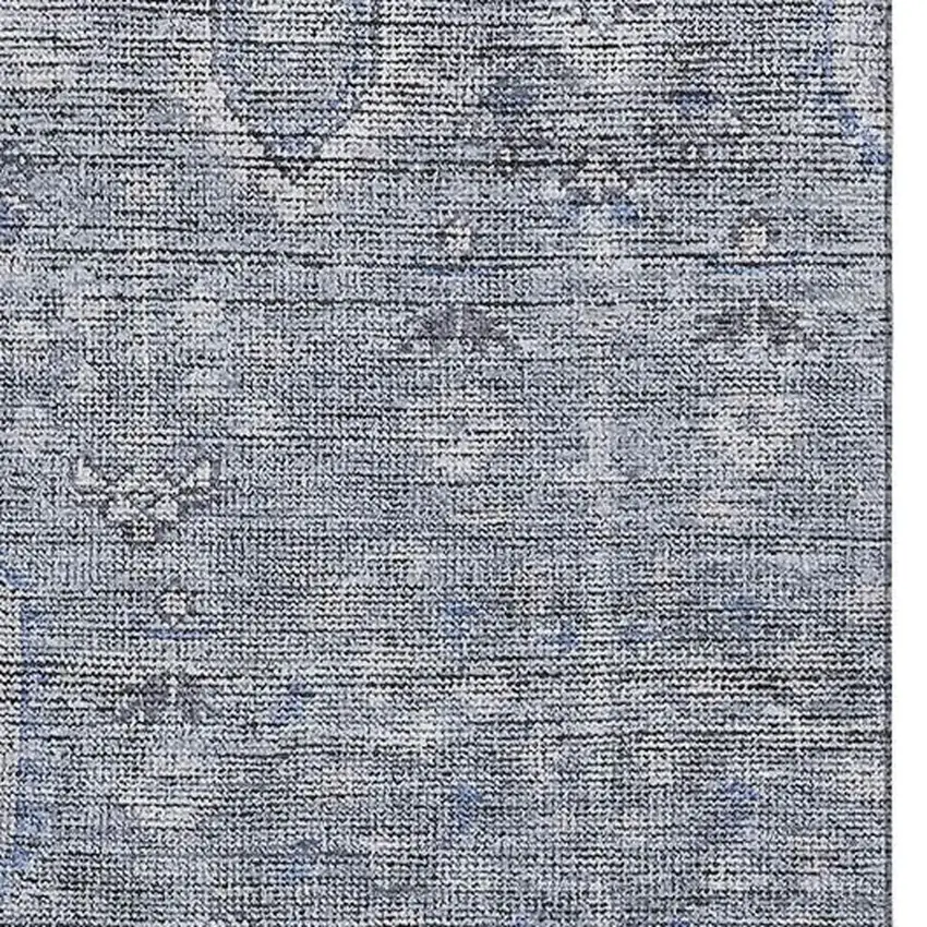 Blue And Gray Southwestern Washable Area Rug With UV Protection Photo 3