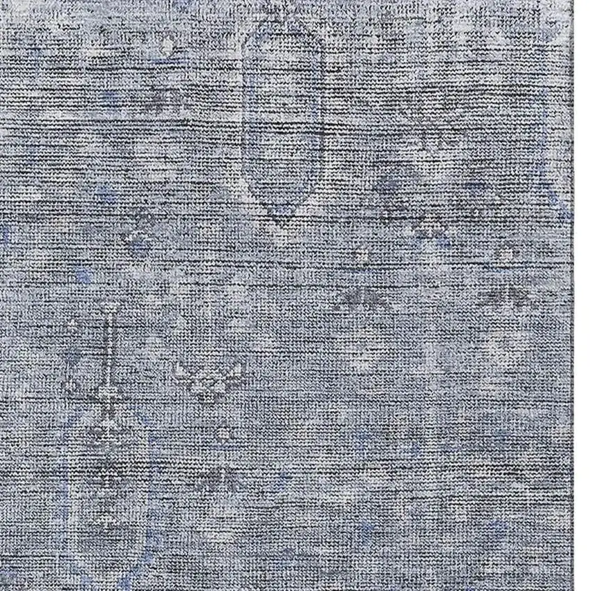 Blue And Gray Southwestern Washable Area Rug With UV Protection Photo 4