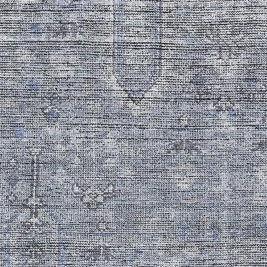 Blue And Gray Southwestern Washable Area Rug With UV Protection Photo 3