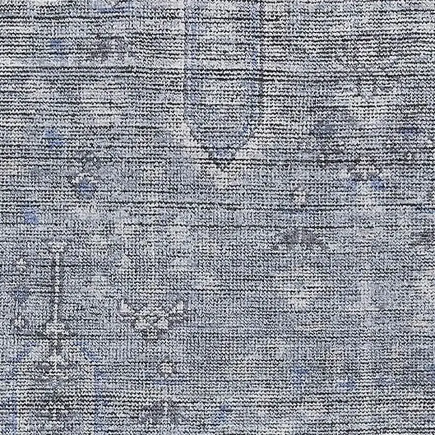 Blue And Gray Southwestern Washable Area Rug With UV Protection Photo 3