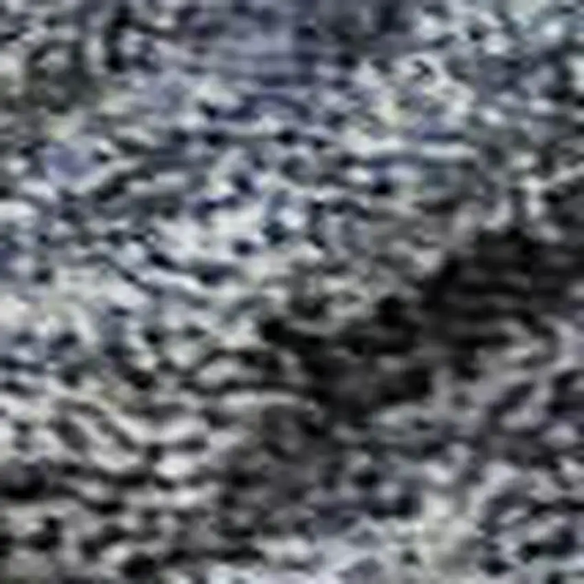 Blue And Gray Striped Washable Area Rug With UV Protection Photo 2