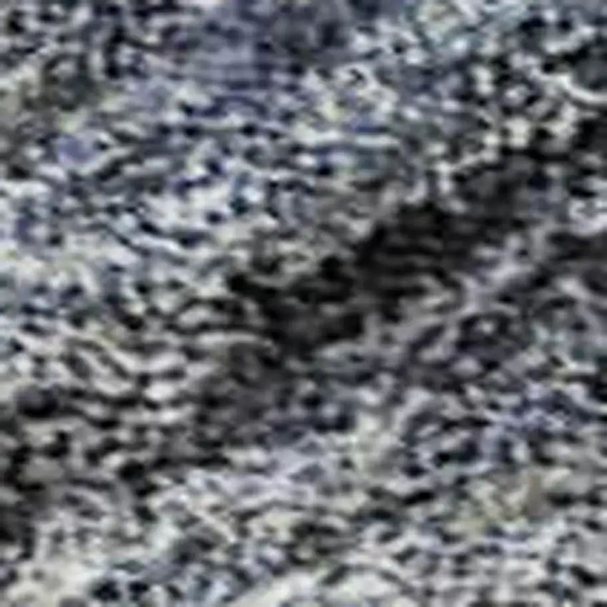 Blue And Gray Striped Washable Area Rug With UV Protection Photo 3