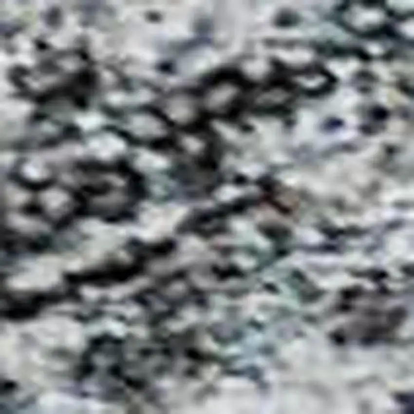 Blue And Gray Tribal Washable Area Rug With UV Protection Photo 2