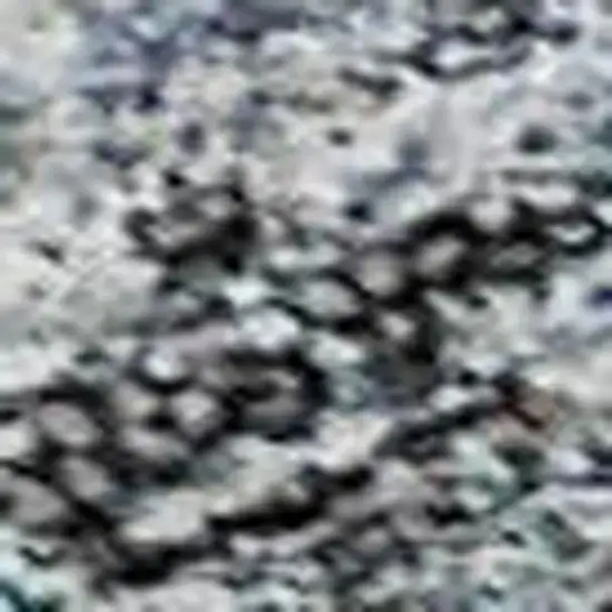 Blue And Gray Tribal Washable Area Rug With UV Protection Photo 2