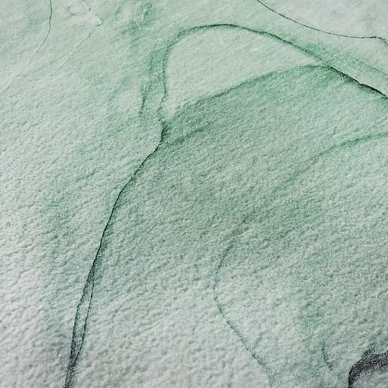 Blue And Green Abstract Washable Area Rug With UV Protection Photo 3