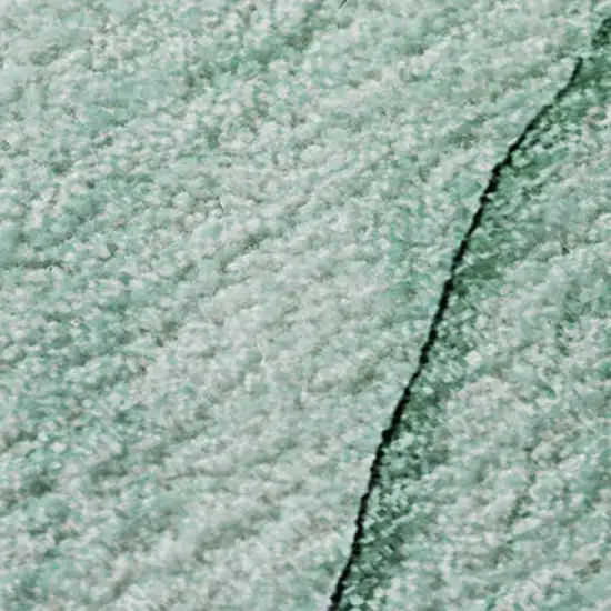 Blue And Green Abstract Washable Area Rug With UV Protection Photo 5