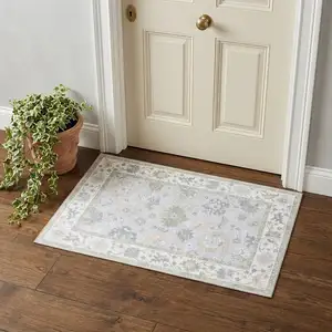 Photo of Blue And Green Oriental Washable Area Rug
