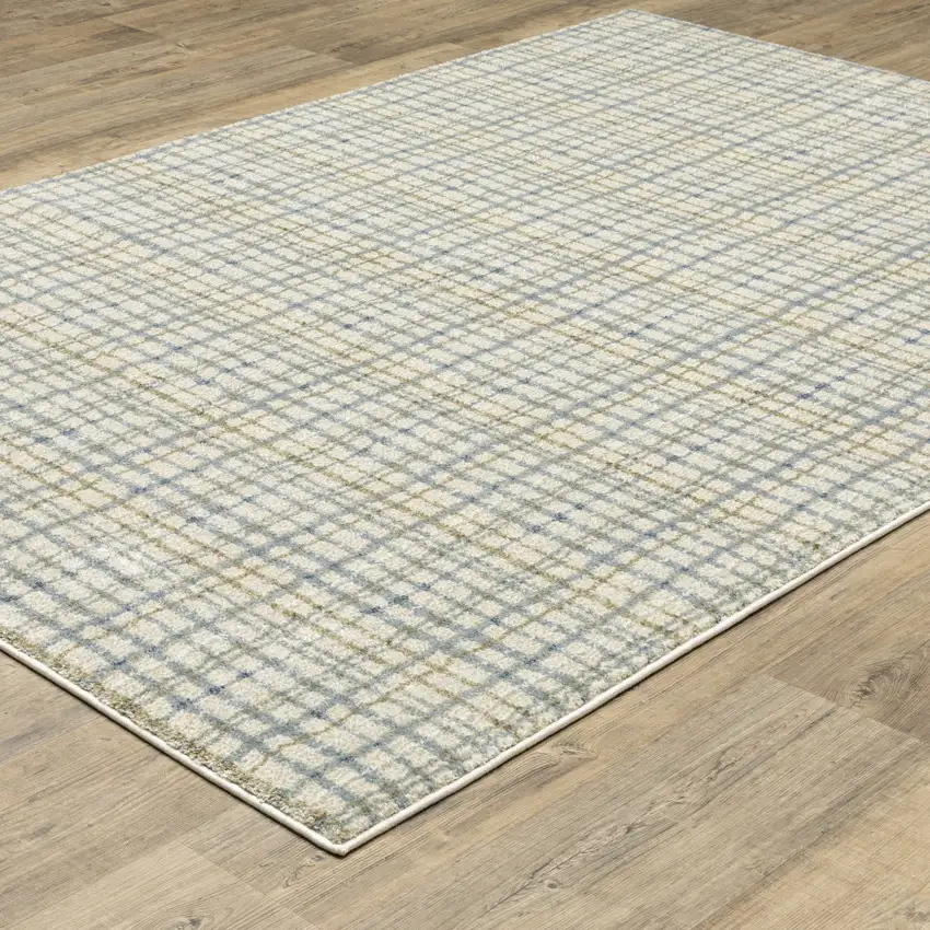 Blue And Green Plaid Area Rug Photo 6