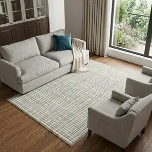 Photo of Blue And Green Plaid Area Rug