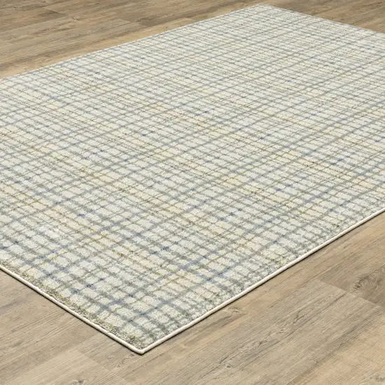 Blue And Green Plaid Area Rug Photo 7