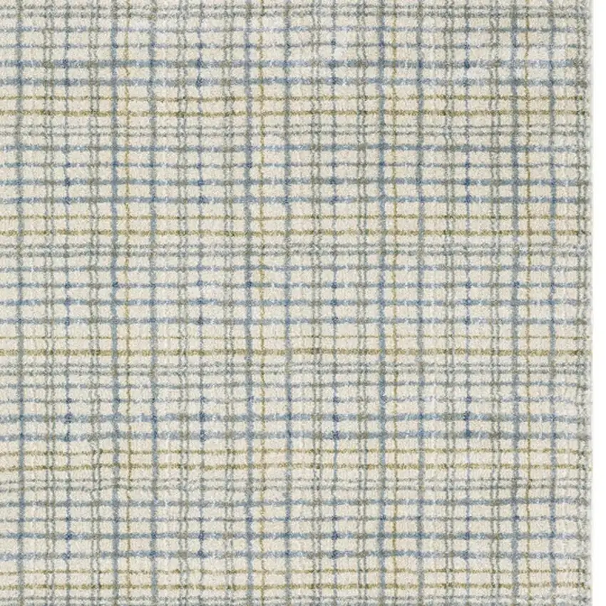 Blue And Green Plaid Area Rug Photo 3