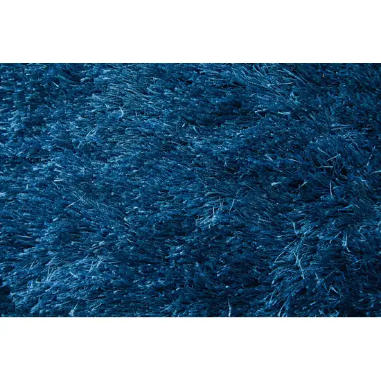 Blue And Green Shag Tufted Handmade Area Rug Photo 7