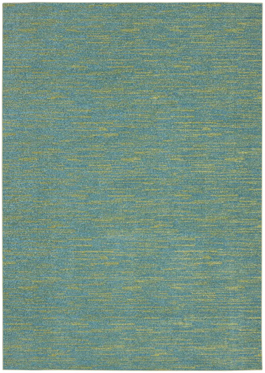 Blue And Green Indoor Outdoor Area Rug Photo 1