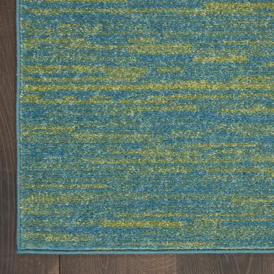 Blue And Green Indoor Outdoor Area Rug Photo 5