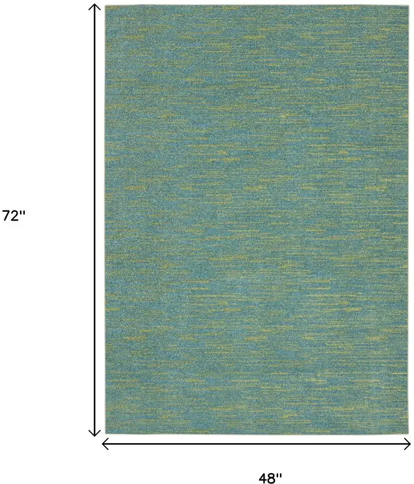 Blue And Green Indoor Outdoor Area Rug Photo 9