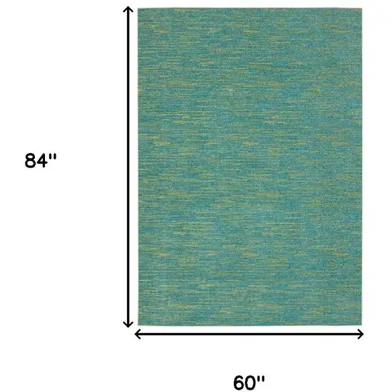 Blue And Green Indoor Outdoor Area Rug Photo 9