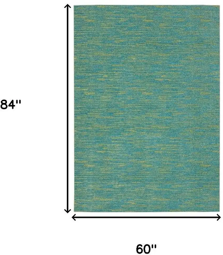 Blue And Green Indoor Outdoor Area Rug Photo 9