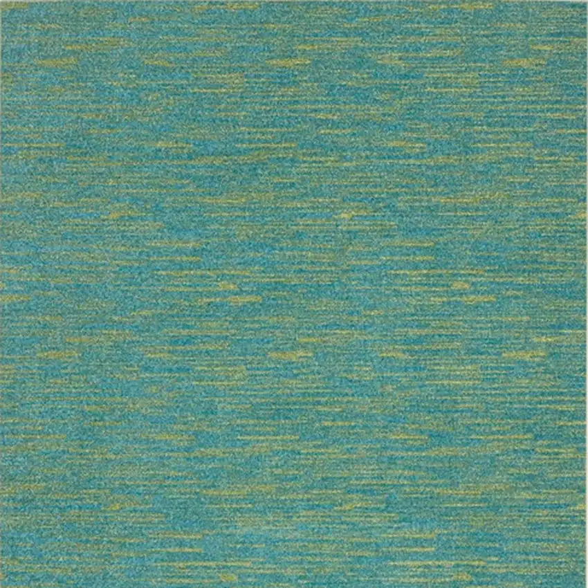 Blue And Green Striped Non Skid Indoor Outdoor Area Rug Photo 4