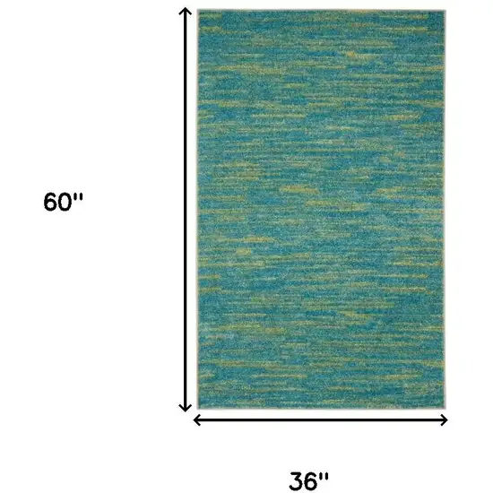 Blue And Green Indoor Outdoor Area Rug Photo 9