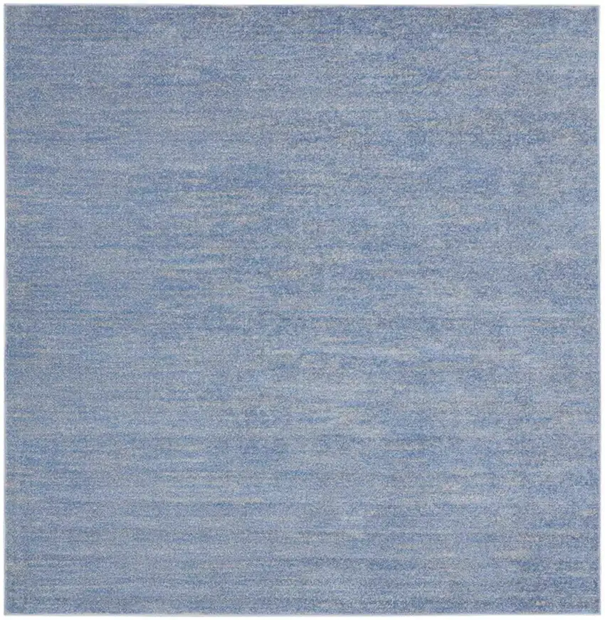 Blue And Grey Square Striped Non Skid Indoor Outdoor Area Rug Photo 3