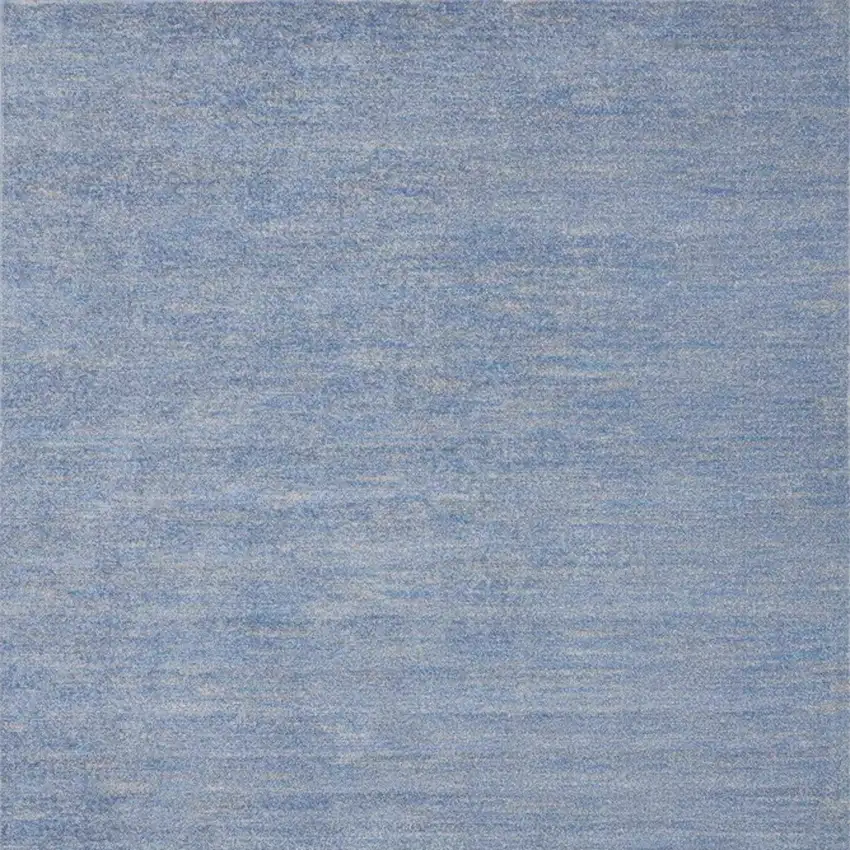 Blue And Grey Square Striped Non Skid Indoor Outdoor Area Rug Photo 4